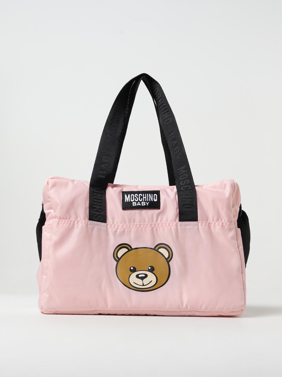 Pink moschino cheap baby bag