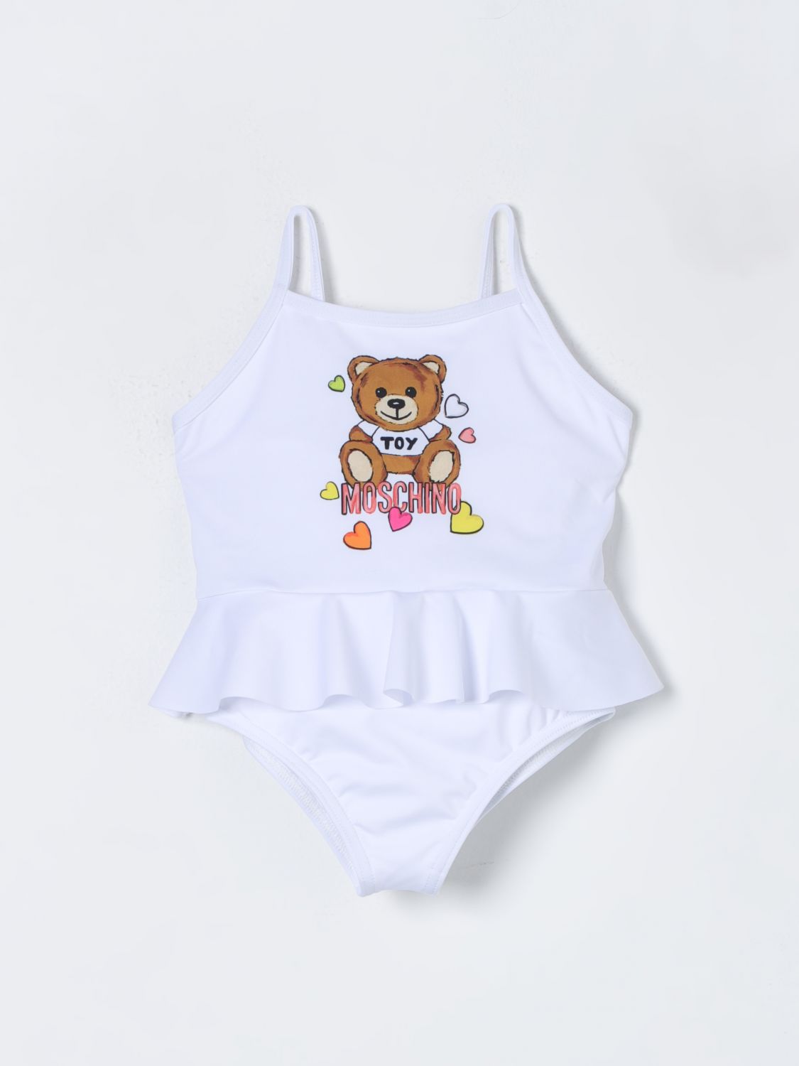 Shop Moschino Baby Swimsuit  Kids Color White