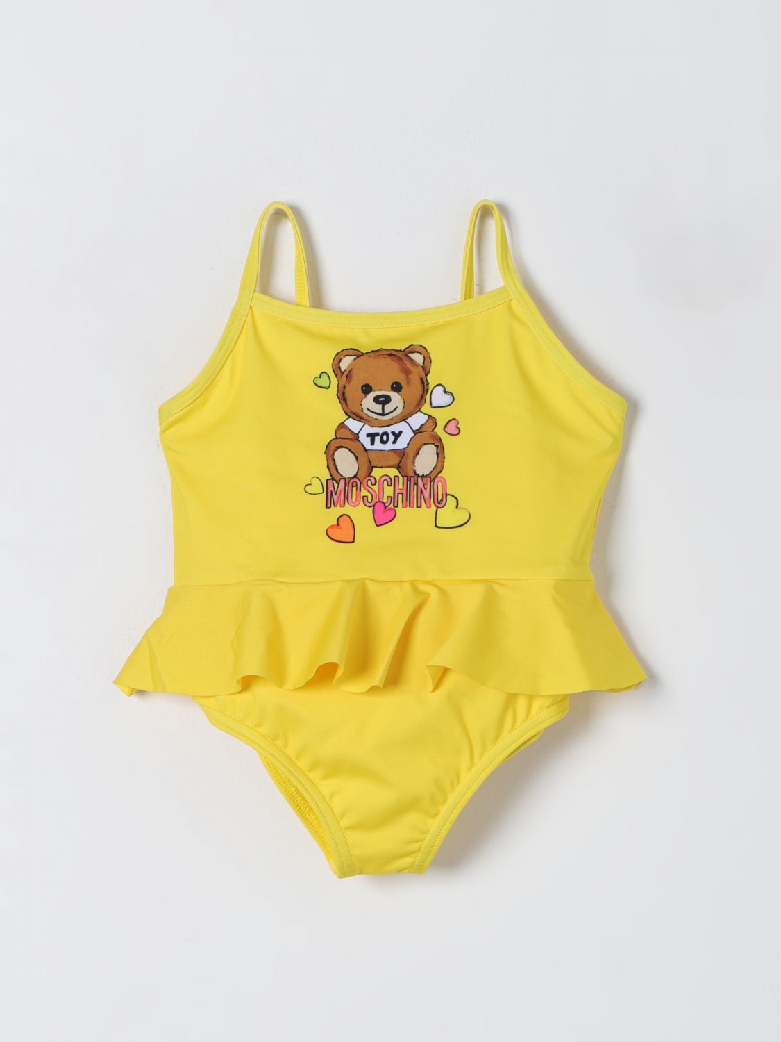 Shop Moschino Baby Swimsuit Moschino Kids Color Yellow