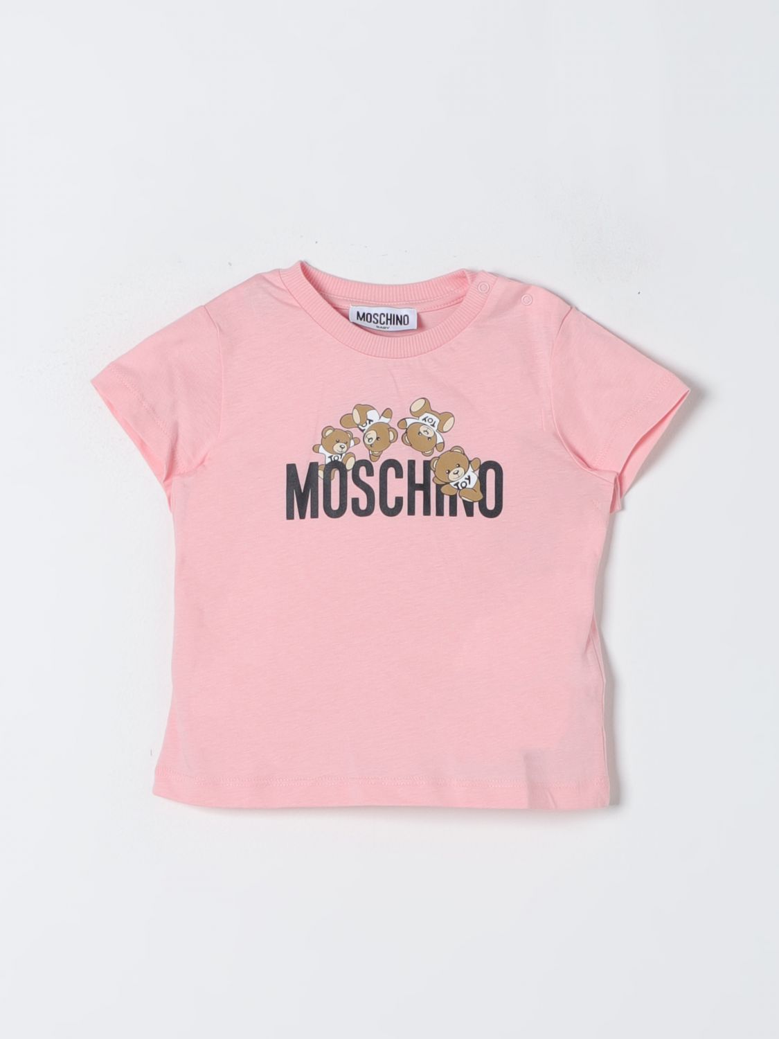 Moschino Baby T恤  儿童 颜色 粉色 In Pink
