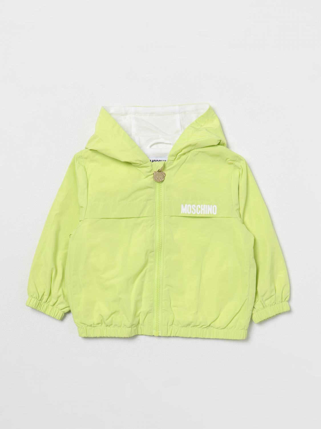 Shop Moschino Baby Jacket  Kids Color Lime