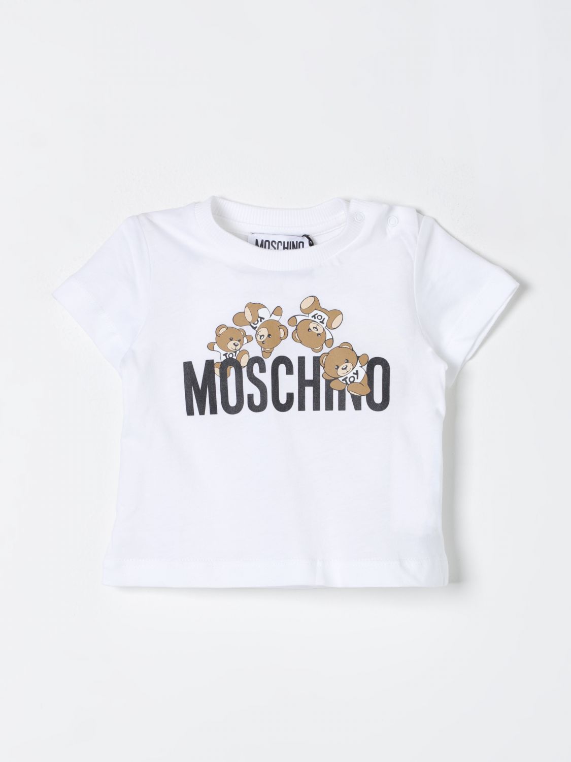 Moschino Baby T恤  儿童 颜色 白色 In White