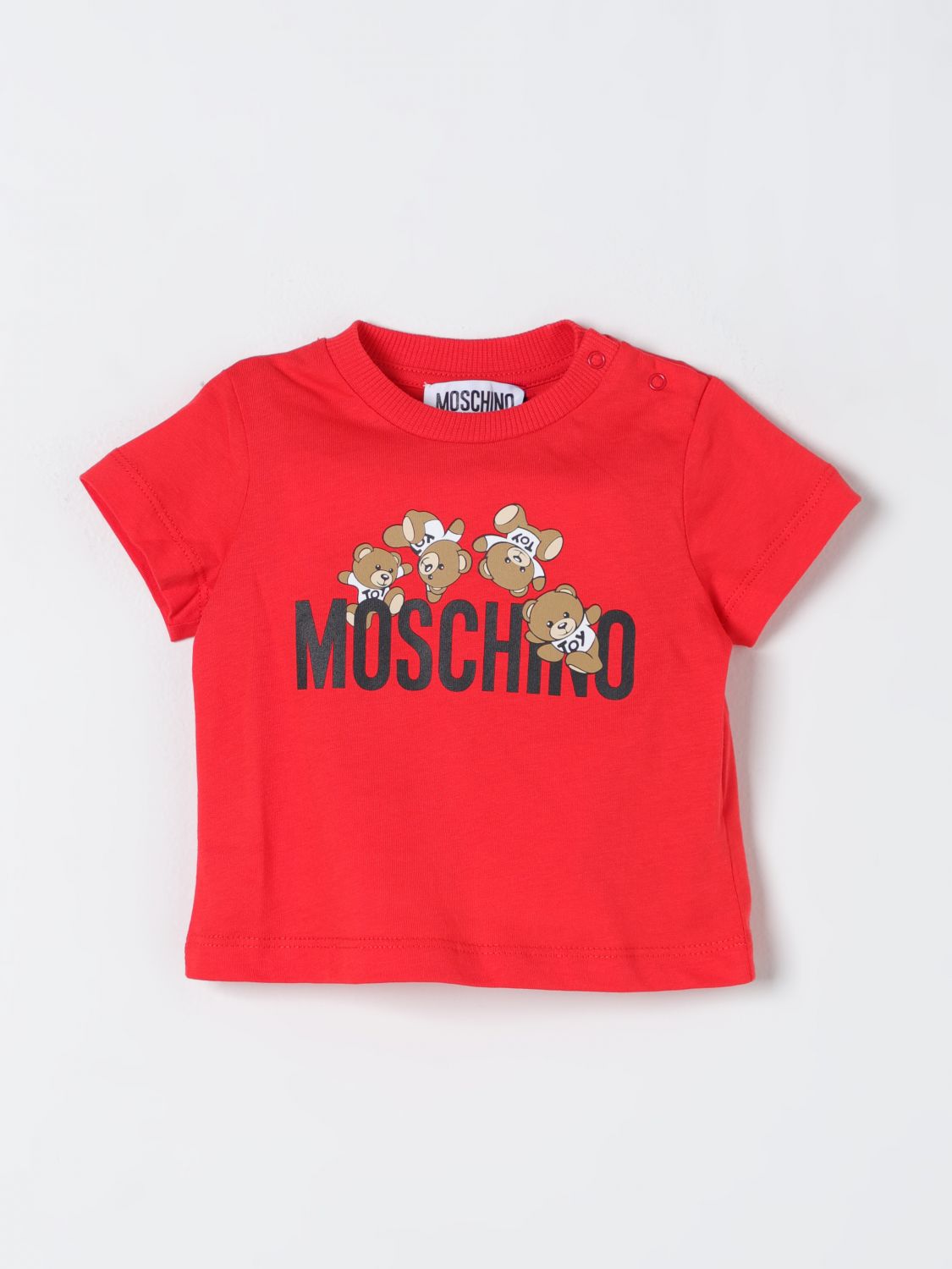 Moschino Baby T恤  儿童 颜色 红色 In Red
