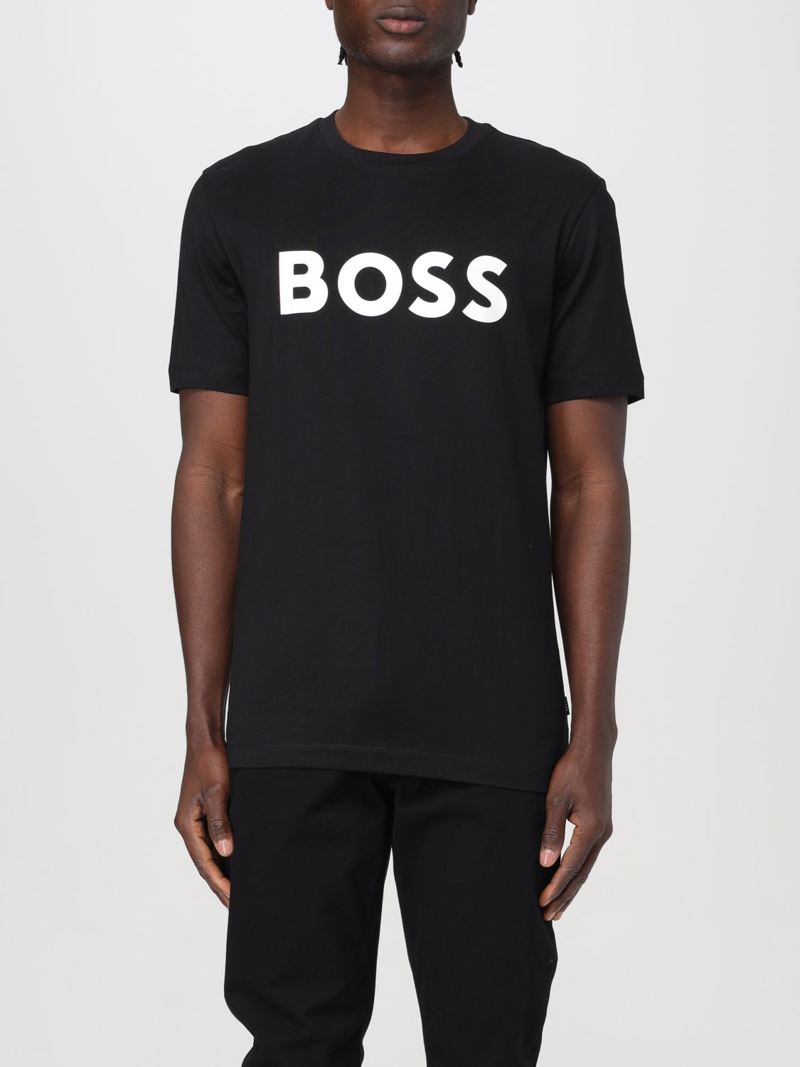 Shop Hugo Boss T-shirt Boss Men Color Black