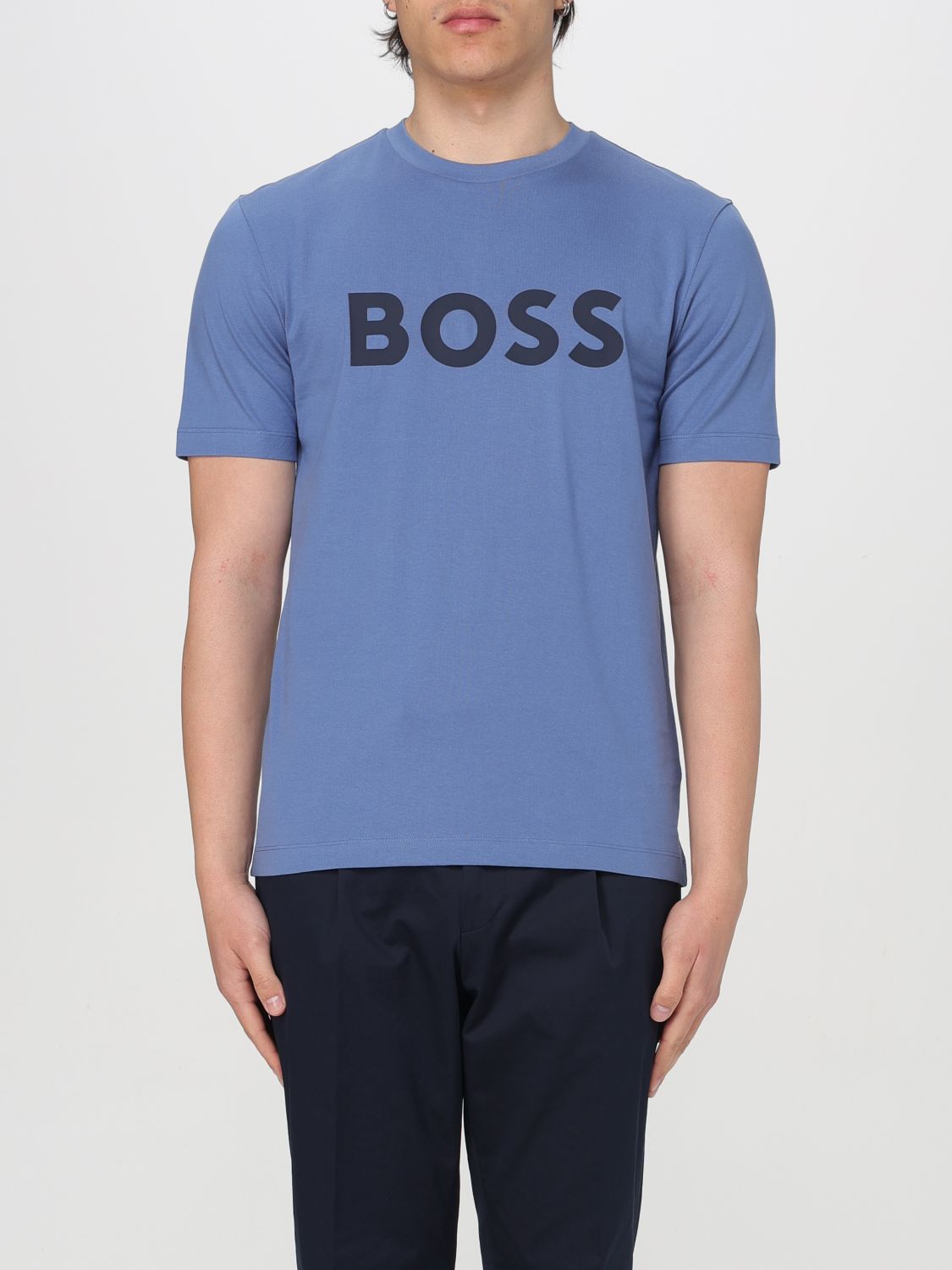 Shop Hugo Boss T-shirt Boss Men Color Blue 1