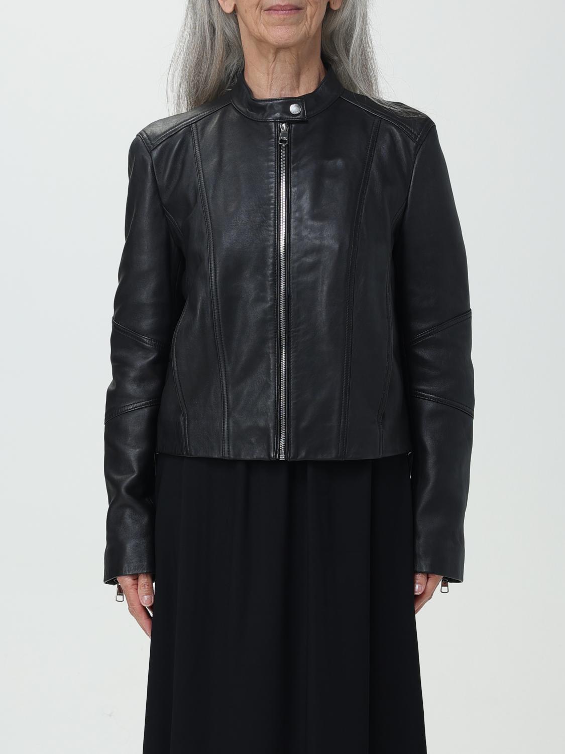 Shop Hugo Boss Jacket Boss Woman Color Black