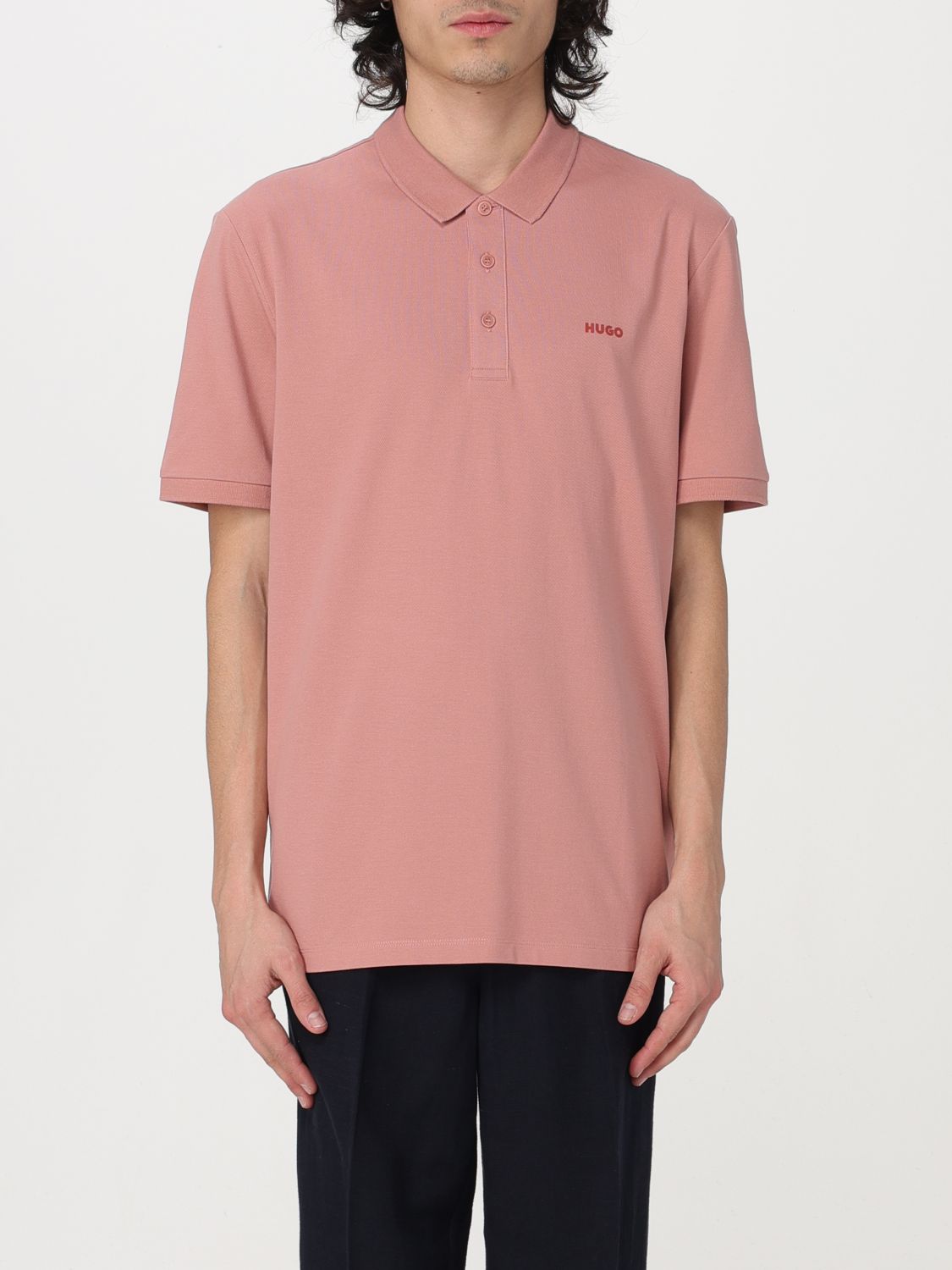 Hugo Polo Shirt  Men Colour Pink