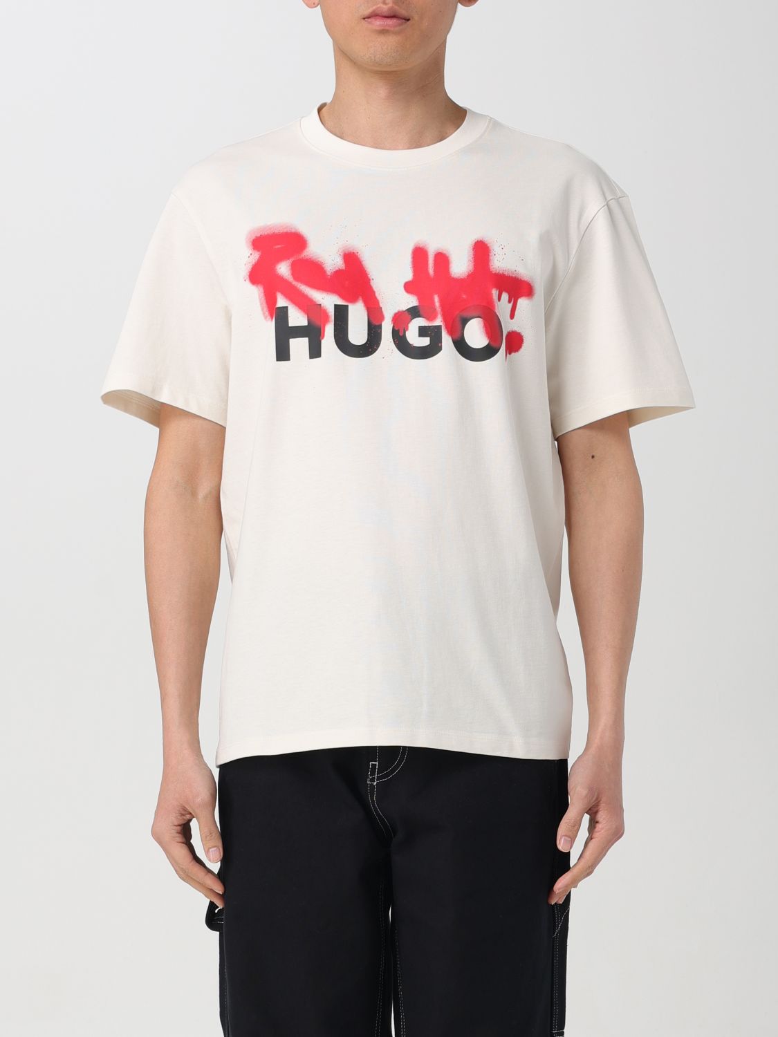 Hugo T-shirt  Men Color Cream