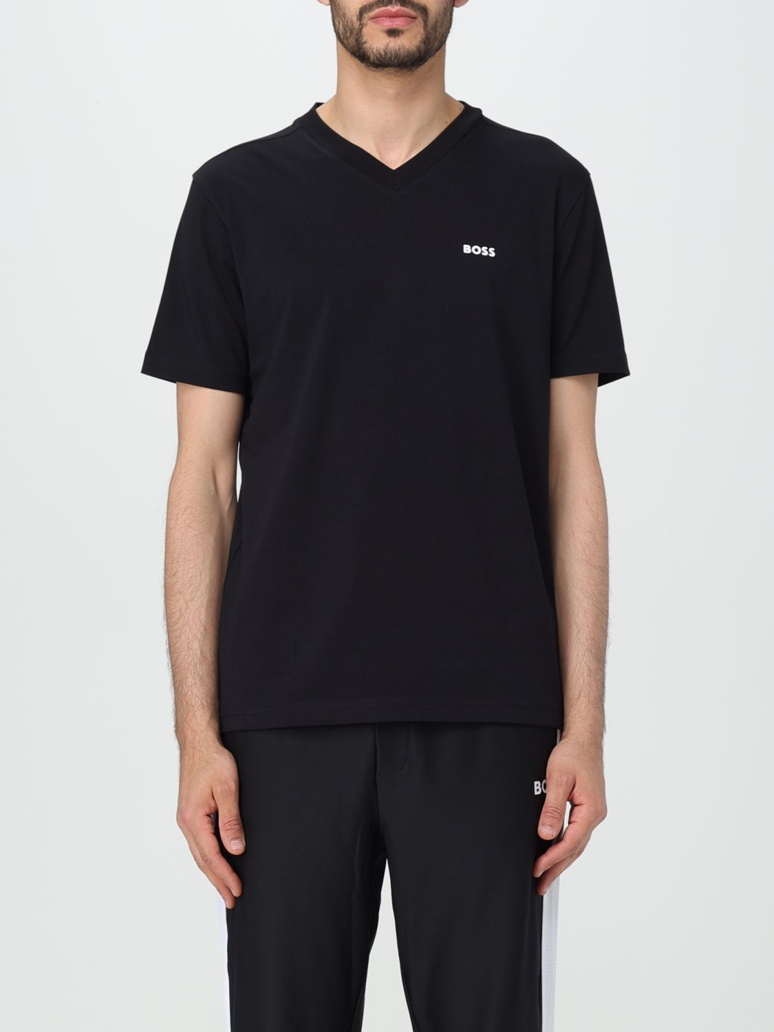 Shop Hugo Boss T-shirt Boss Men Color Black