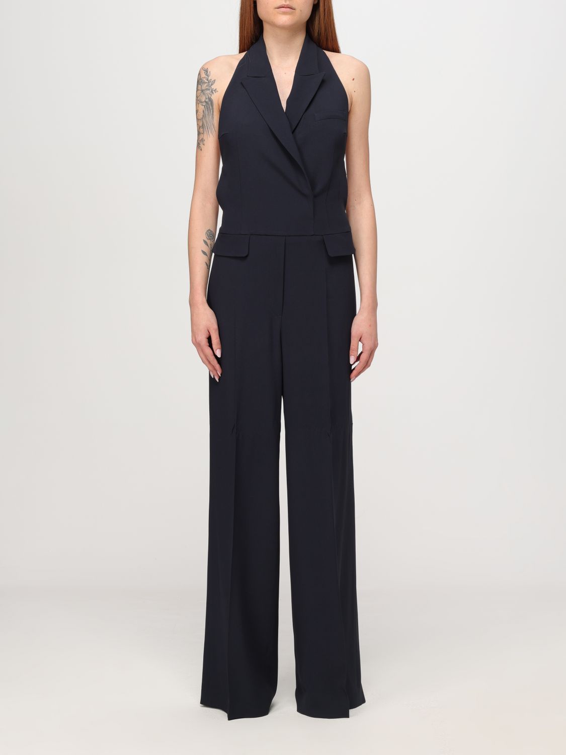 Shop Hugo Boss Jumpsuits Boss Woman Color Navy