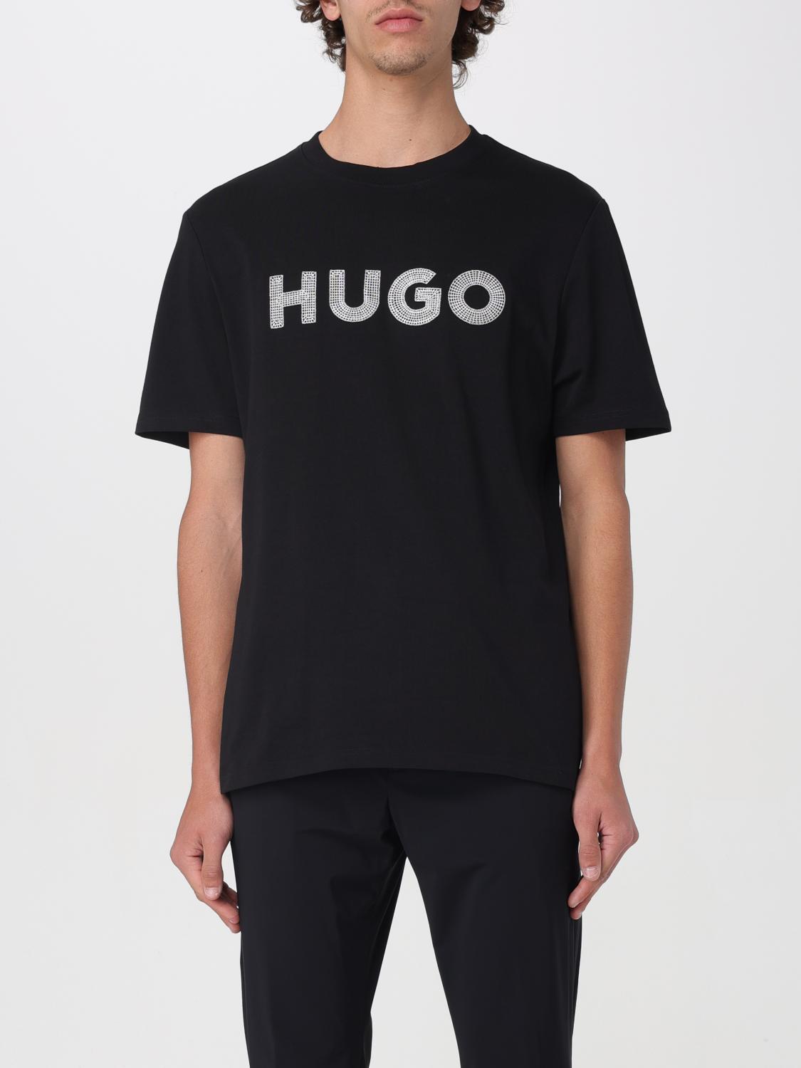 Shop Hugo T-shirt  Men Color Black