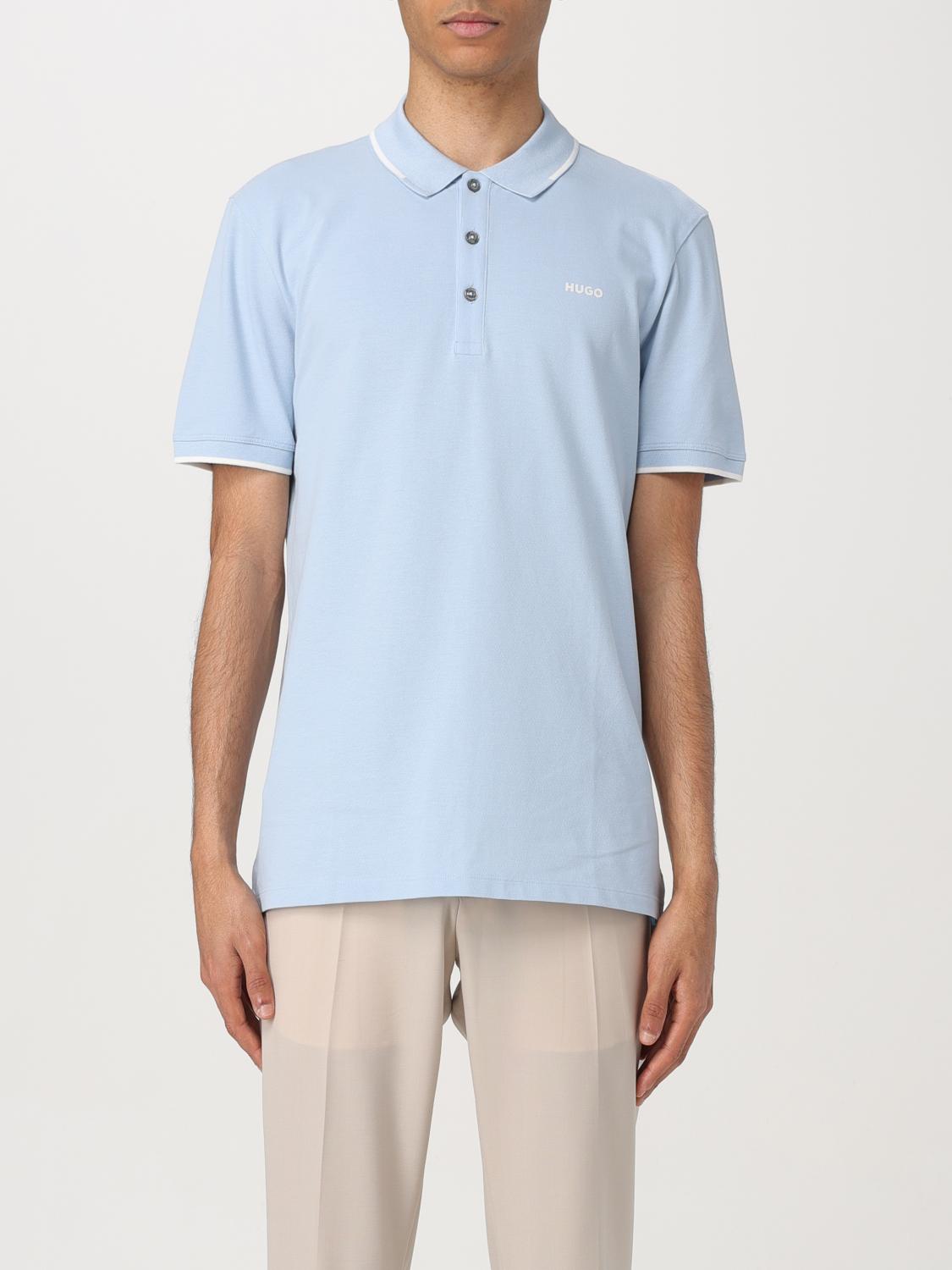 Shop Hugo Polo Shirt  Men Color Sky Blue