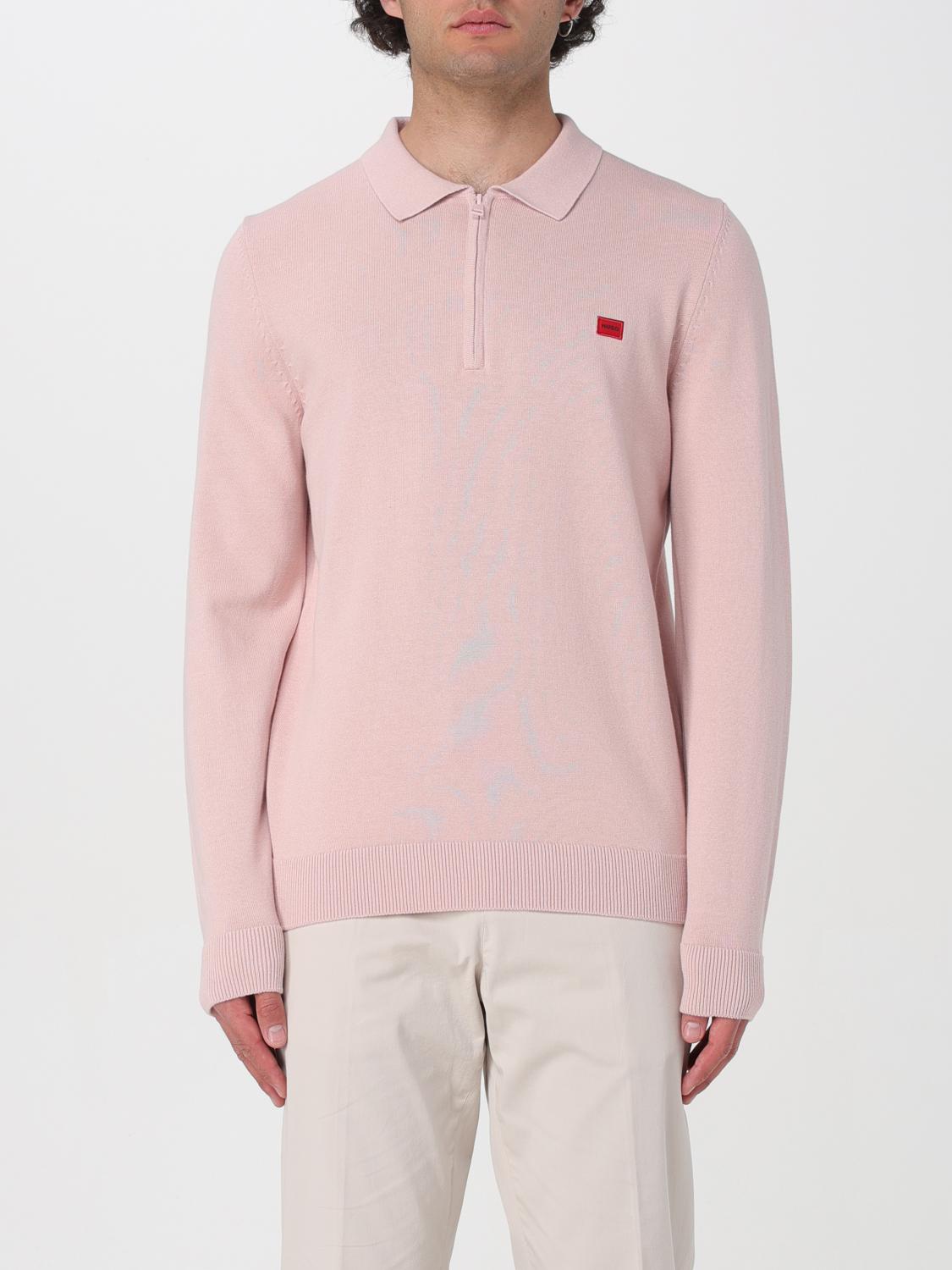 Shop Hugo Sweater  Men Color Pink In 粉色