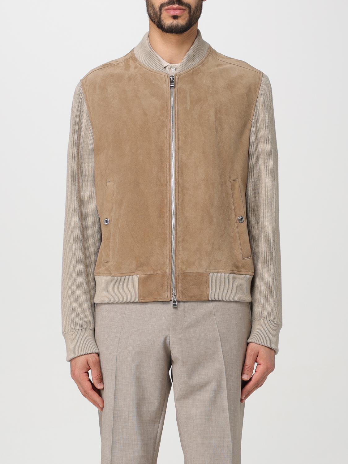 Shop Hugo Boss Jacket Boss Men Color Beige