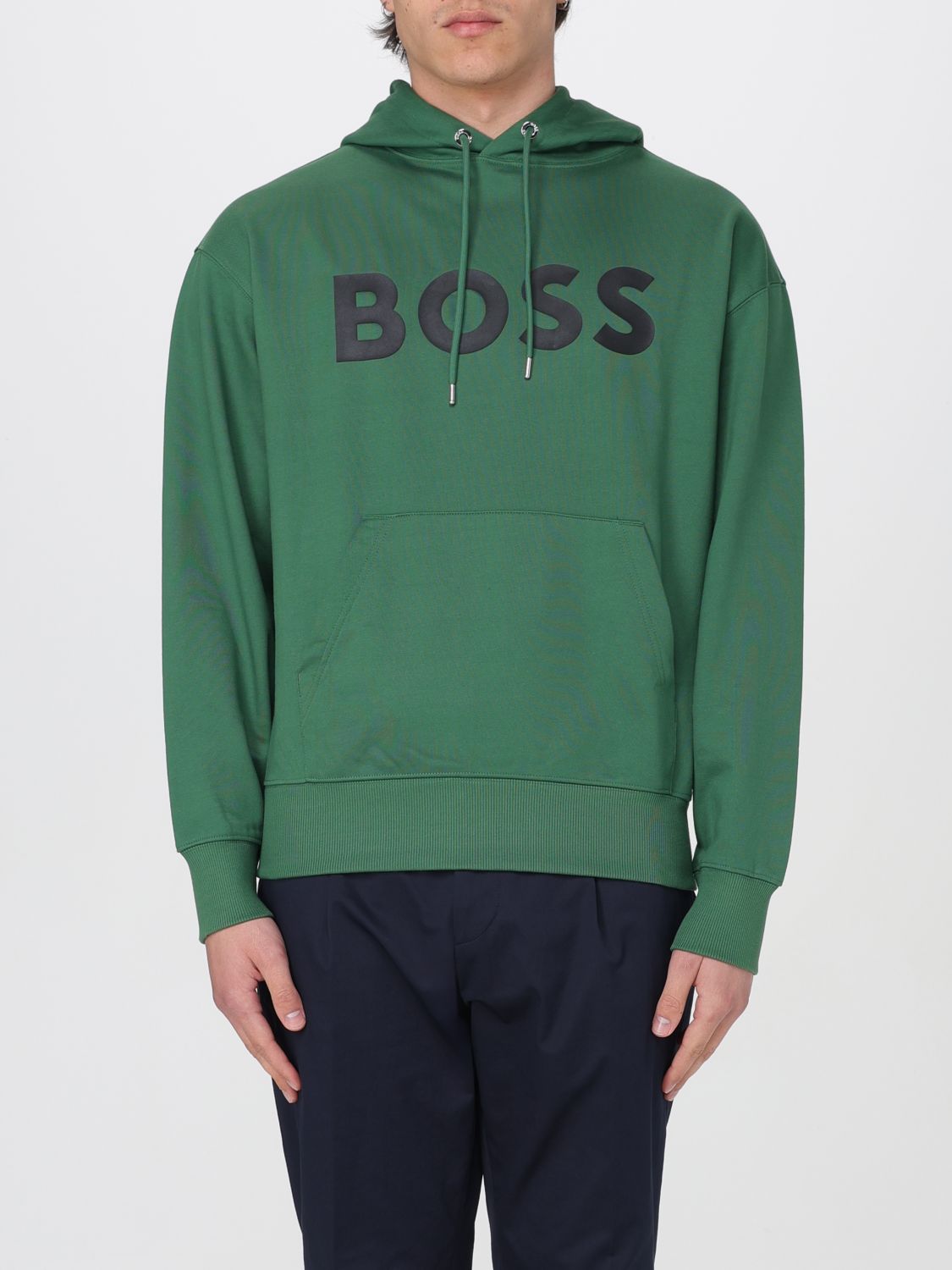 Shop Hugo Boss Sweatshirt Boss Men Color Green