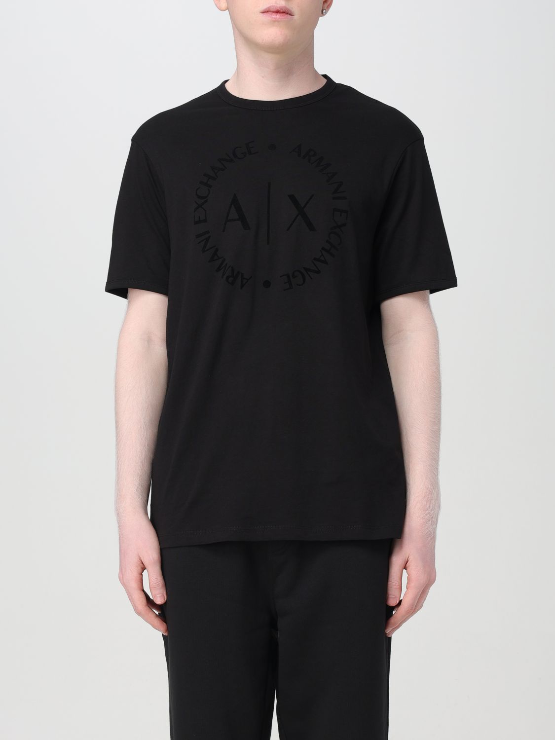 Shop Armani Exchange T-shirt  Men Color Black