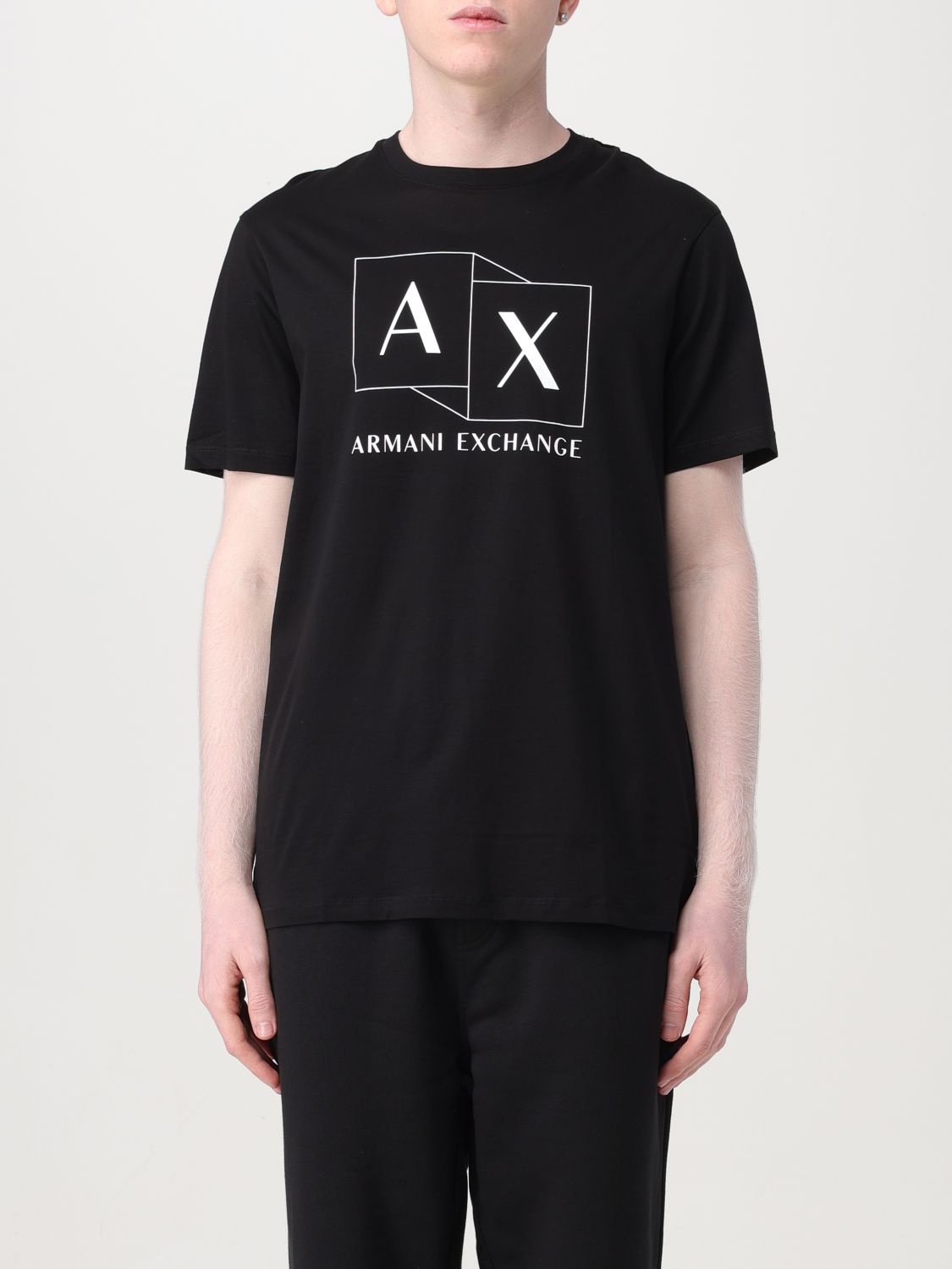 Shop Armani Exchange T-shirt  Men Color Black