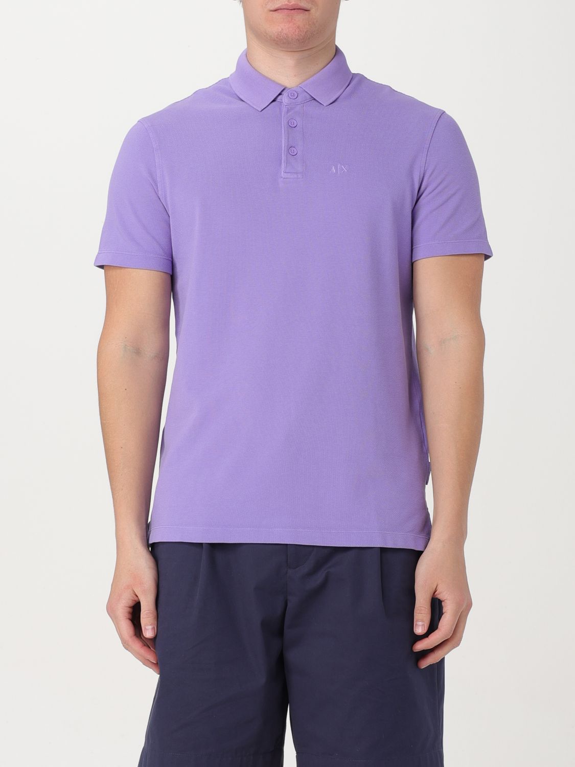 Polo Shirt ARMANI EXCHANGE Men colour Violet