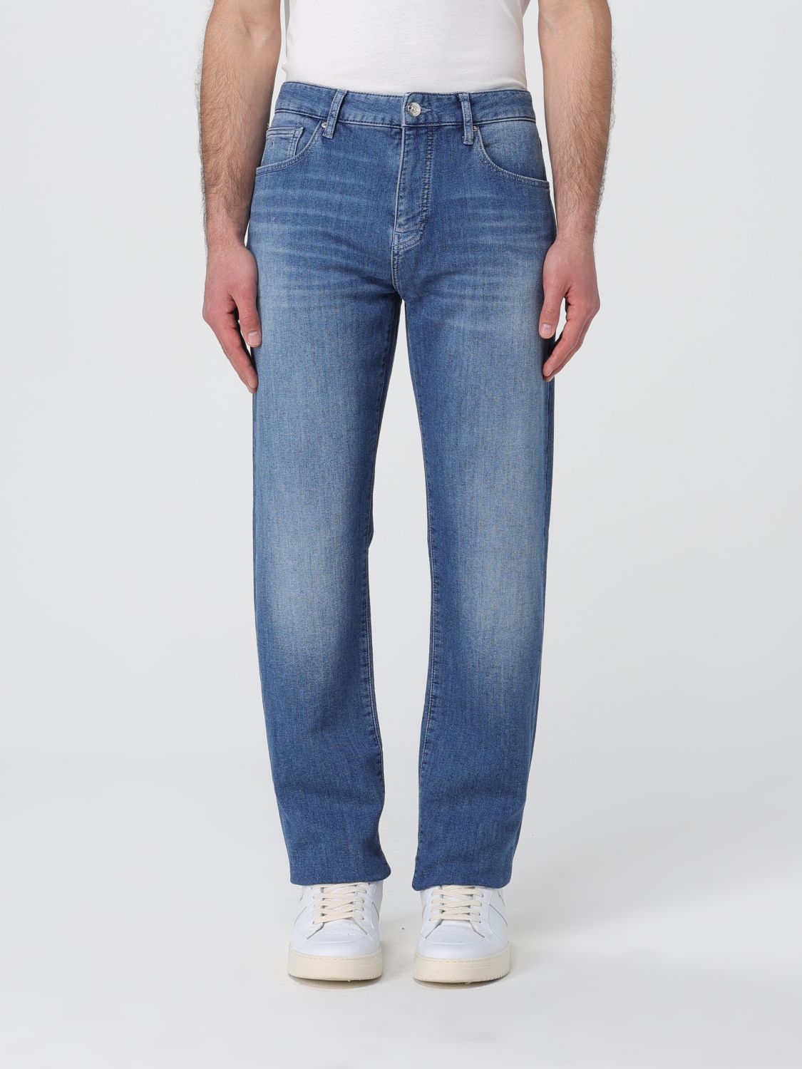 Shop Armani Exchange Jeans  Men Color Denim