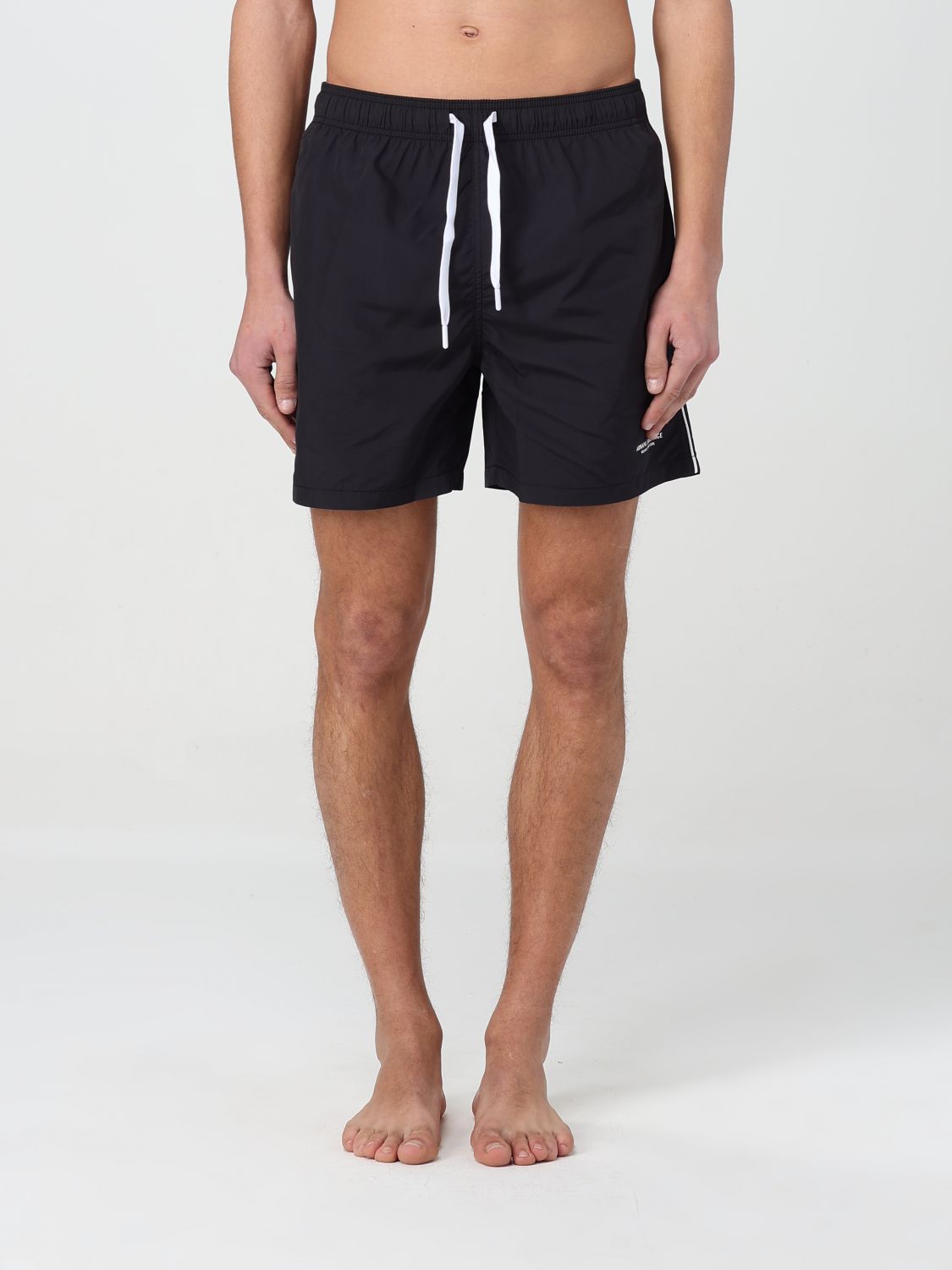 Shop Armani Exchange Swimsuit  Men Color Black