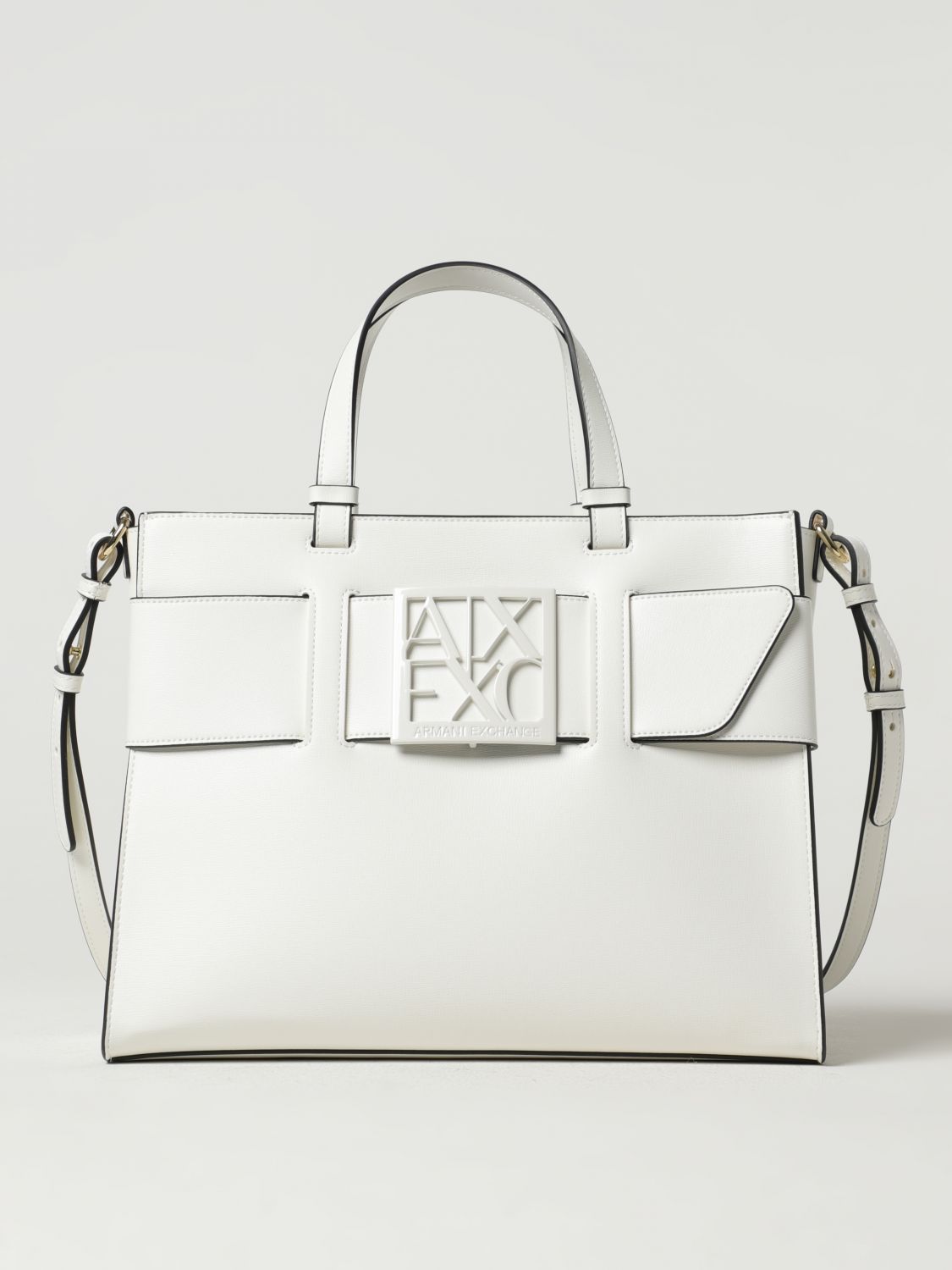 Shop Armani Exchange Handbag  Woman Color White