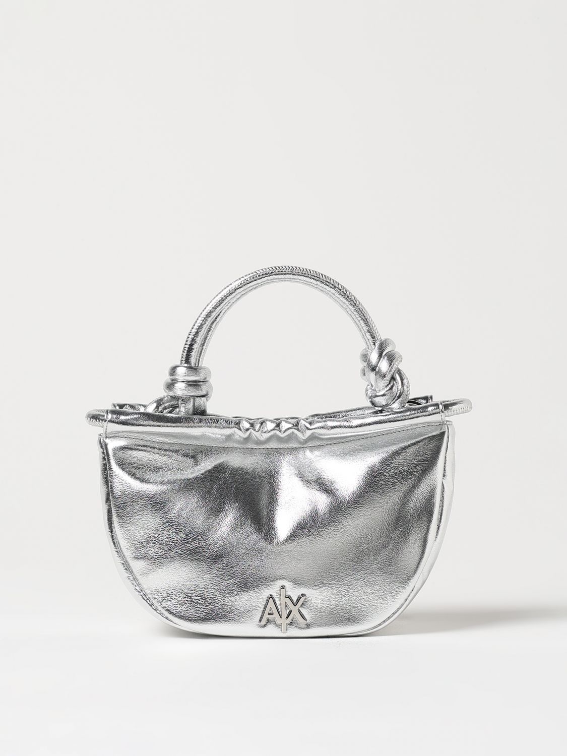 Shop Armani Exchange Mini Bag  Woman Color Silver
