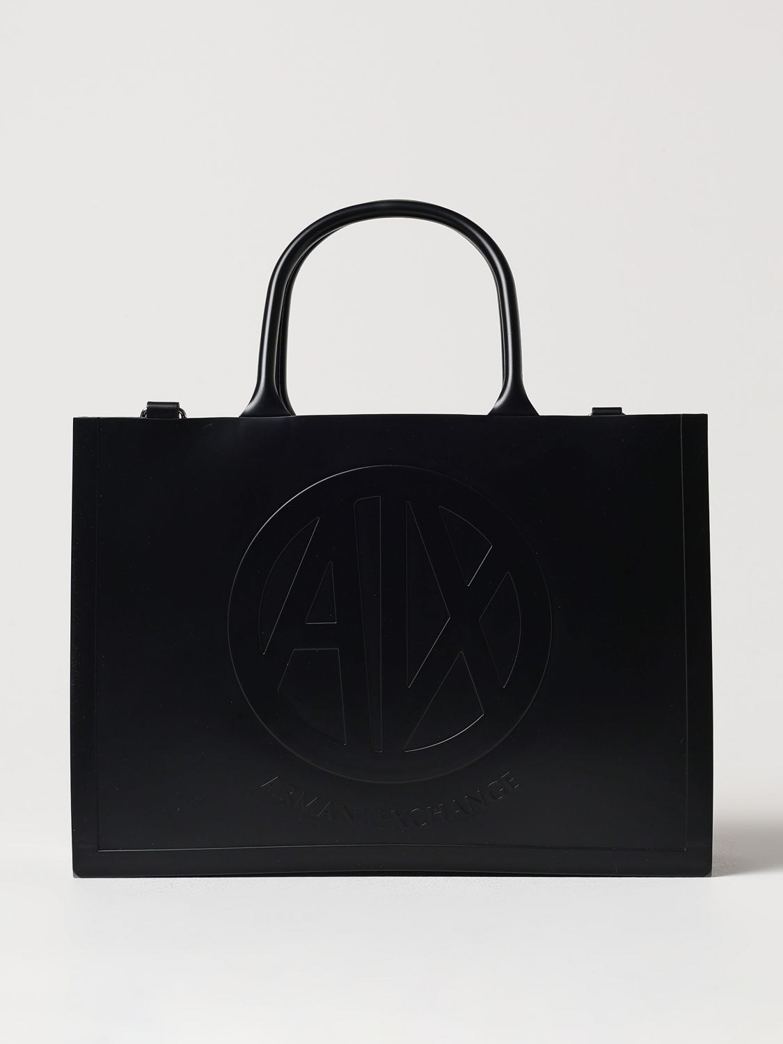 Shop Armani Exchange Tote Bags  Woman Color Black