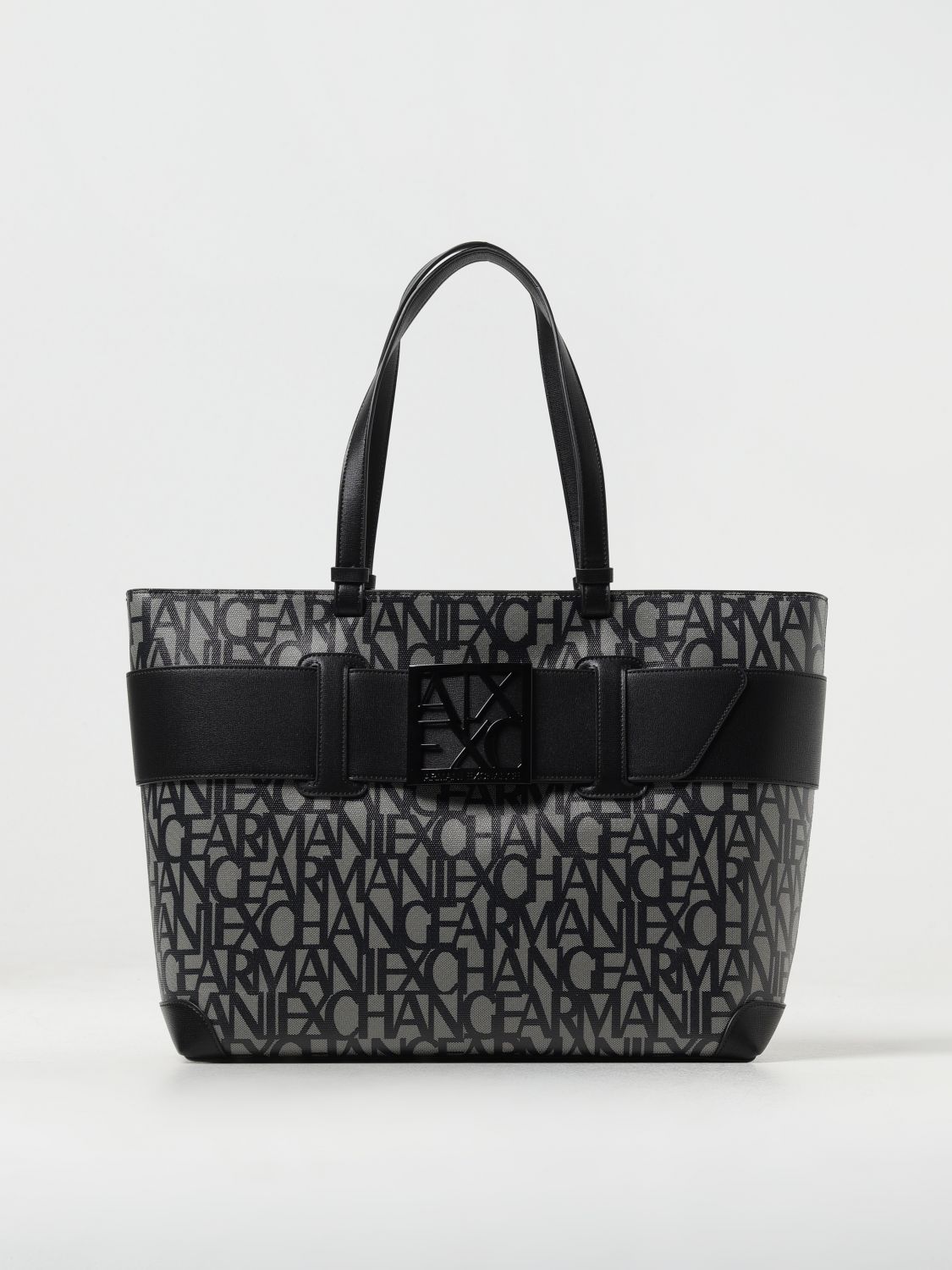 Shop Armani Exchange Tote Bags  Woman Color Black