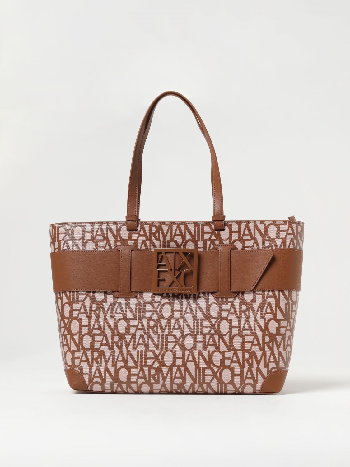 Shop Armani Exchange Tote Bags  Woman Color Leather