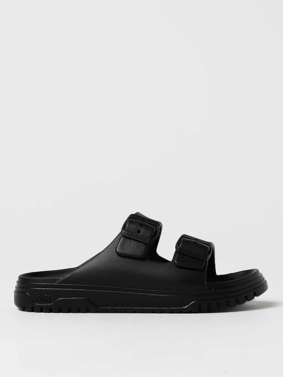 Armani Exchange Flat Sandals  Woman Color Black In 黑色