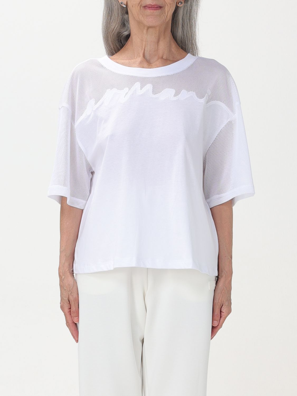 Armani Exchange T恤  女士 颜色 白色 In White