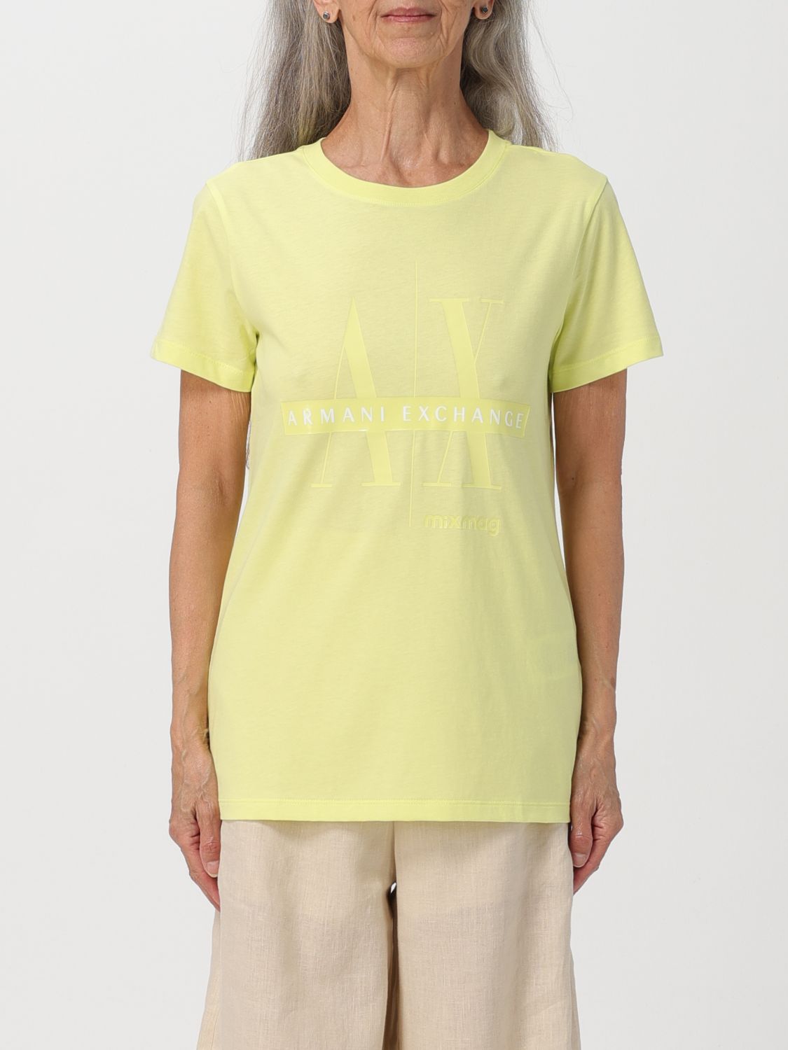 Armani Exchange T-shirt  Woman Colour Lime