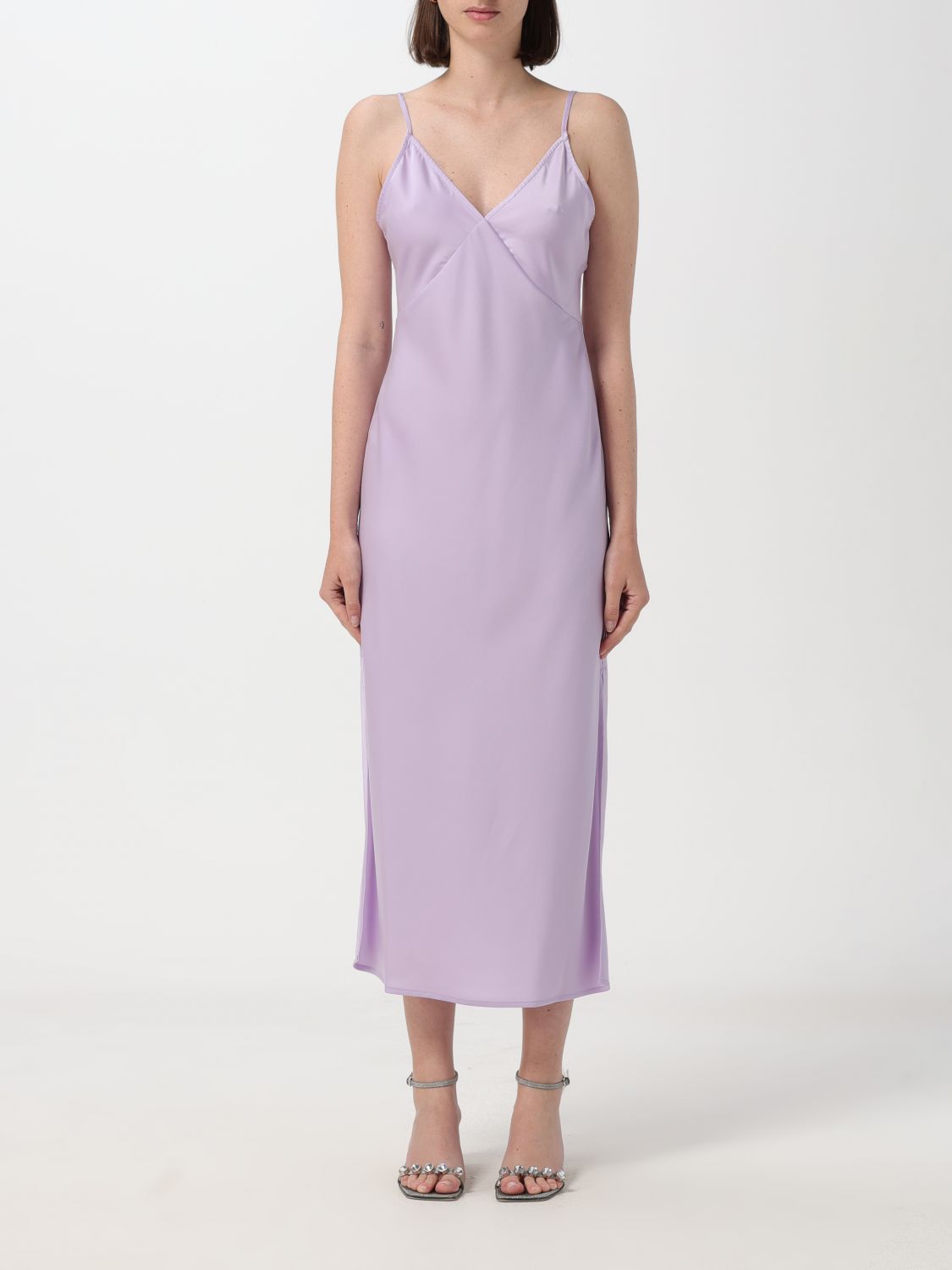 Shop Armani Exchange Dress  Woman Color Lilac