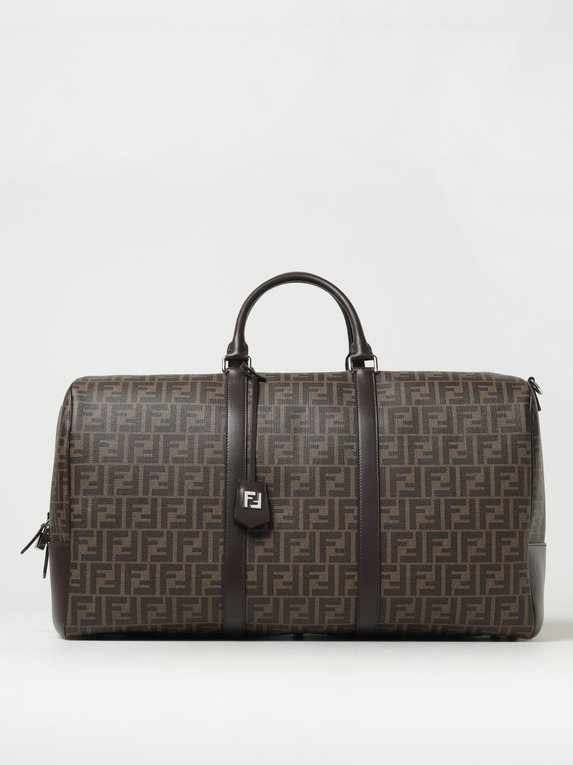 FENDI FENDI Duffle bag in coated cotton with FF monogram all-over　FENDI FFモノグラムを全面にあしらったコーティングコットン製ダッフルバッグ