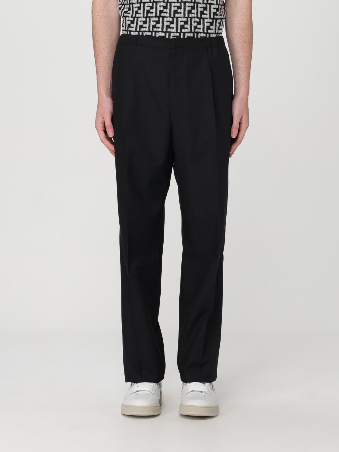 Fendi Herren Schwarz Pants Men Color