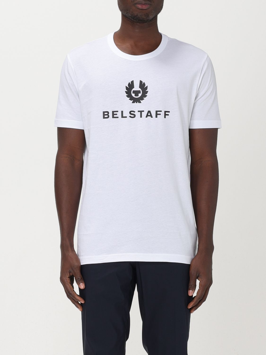 t-shirt belstaff men colour white