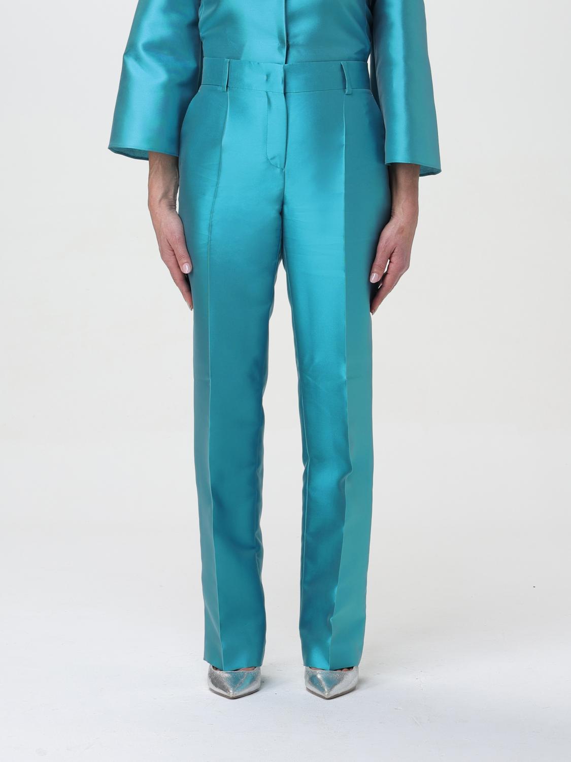 Alberta Ferretti Pants  Woman Color Water In Blue