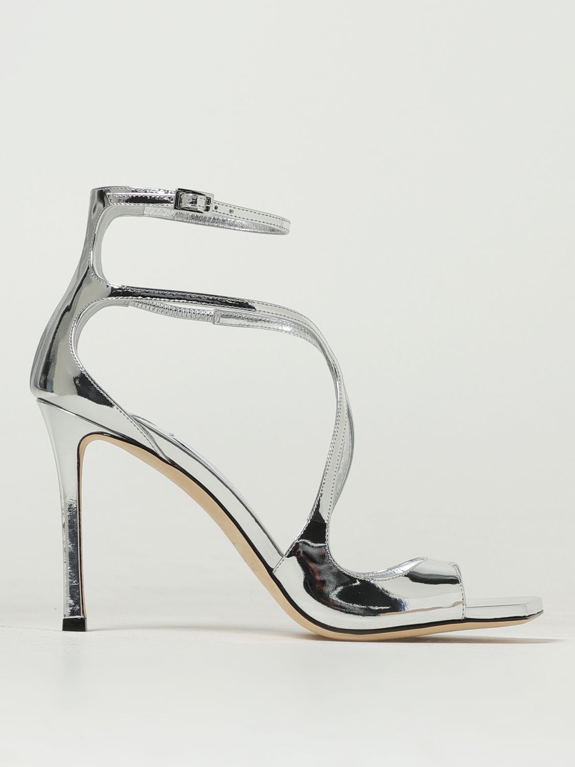 JIMMY CHOO heeled sandals for woman Silver Jimmy Choo heeled