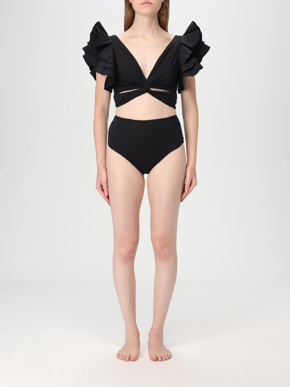 Shop Maygel Coronel Swimsuit  Woman Color Black In 黑色