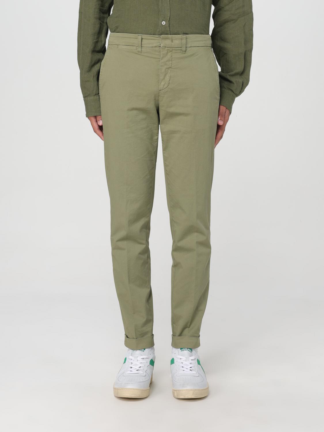 Fay Pants Men Color Green In Military