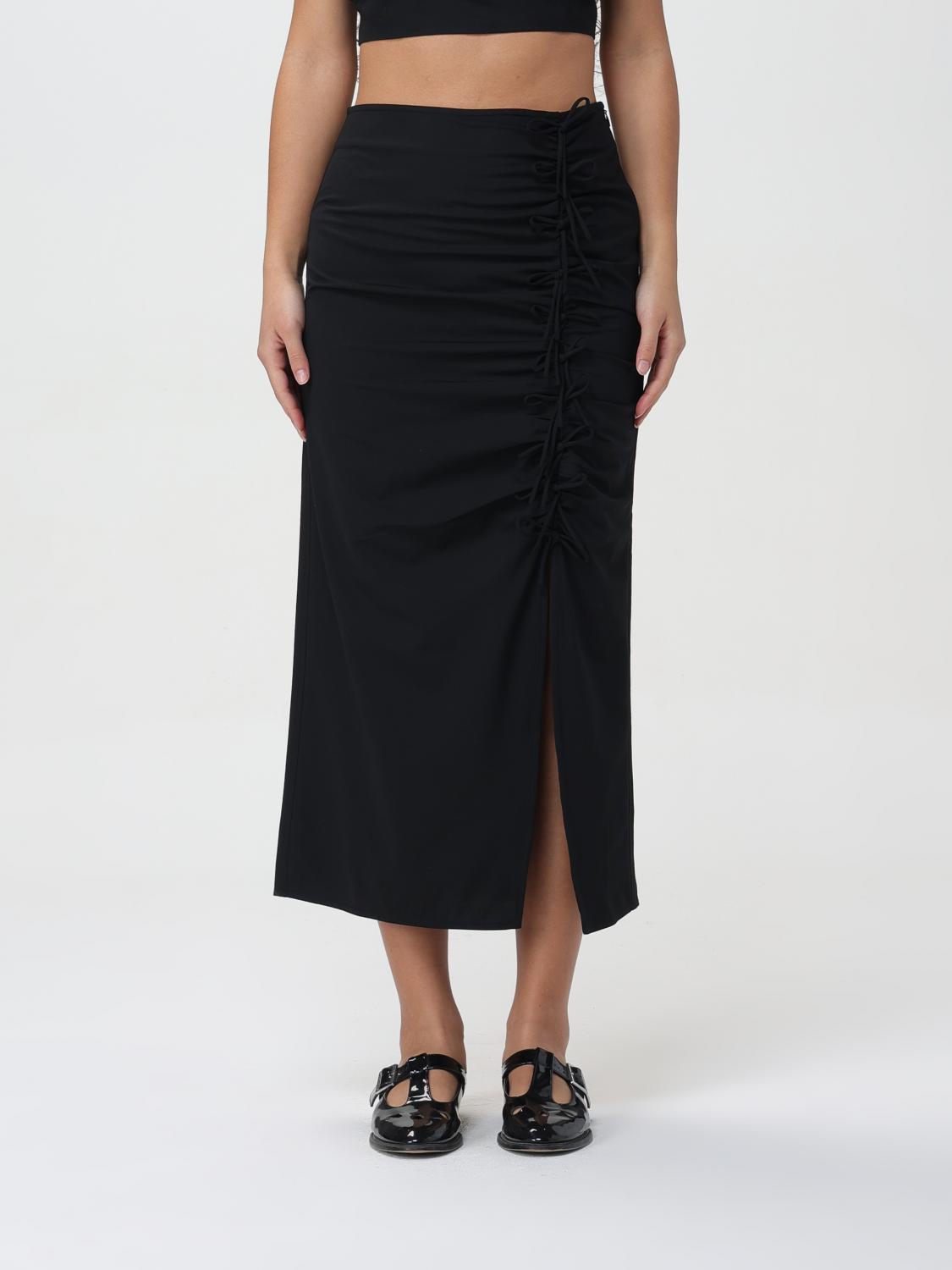 Skirt GANNI Woman colour Black