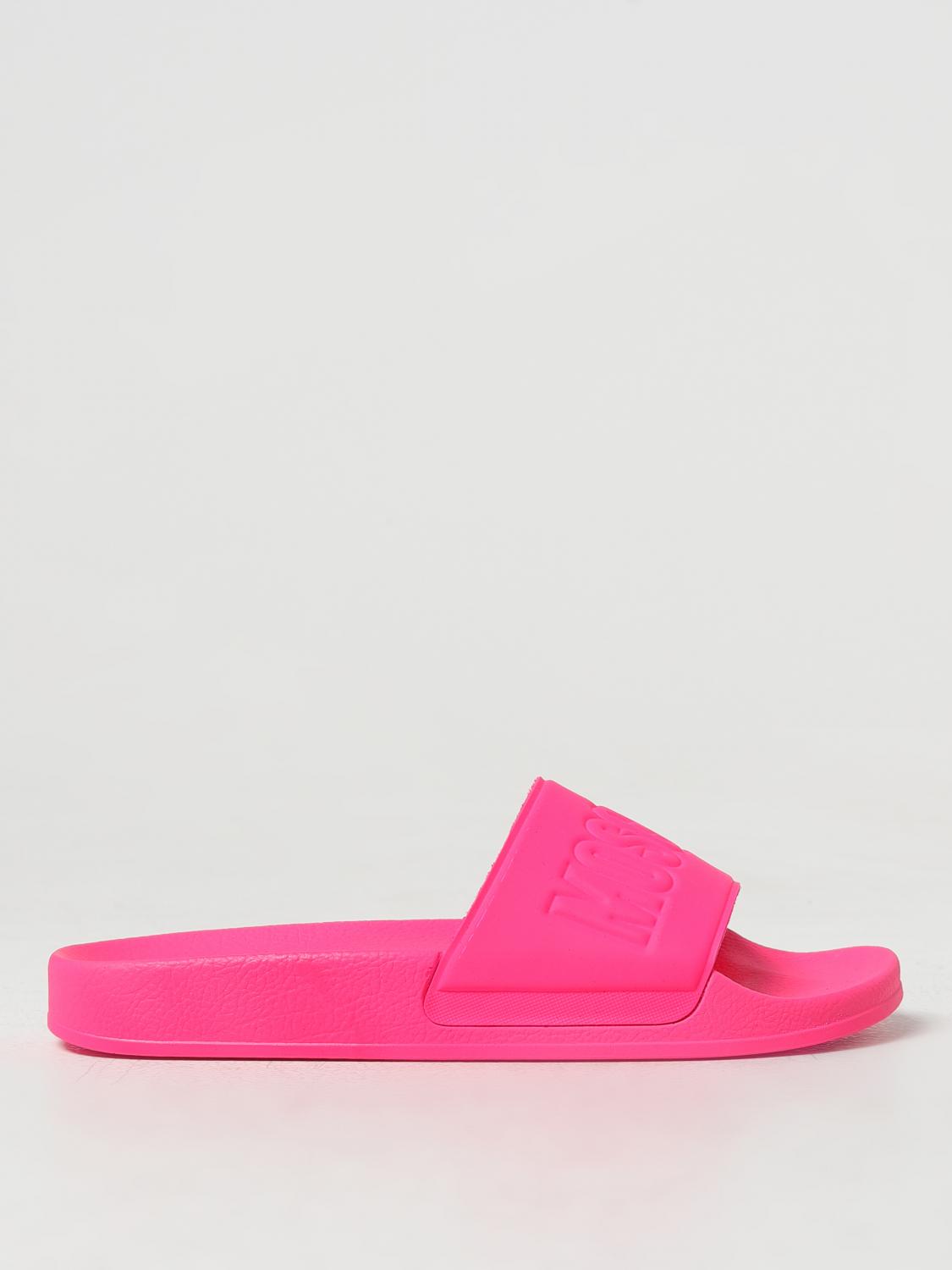 Shop Moschino Couture Flat Sandals  Woman Color Pink