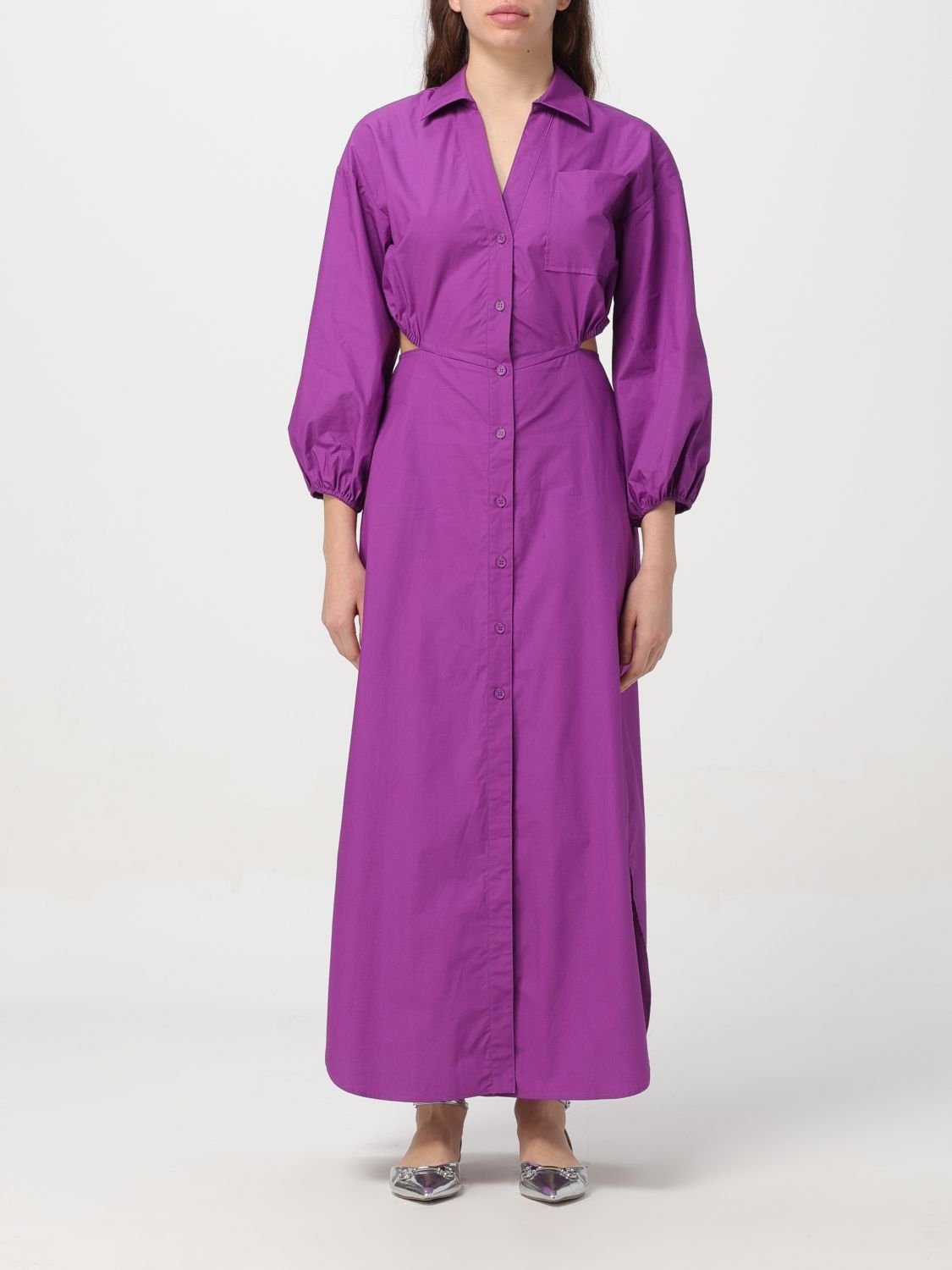 Shop Actitude Twinset Dress  Woman Color Violet