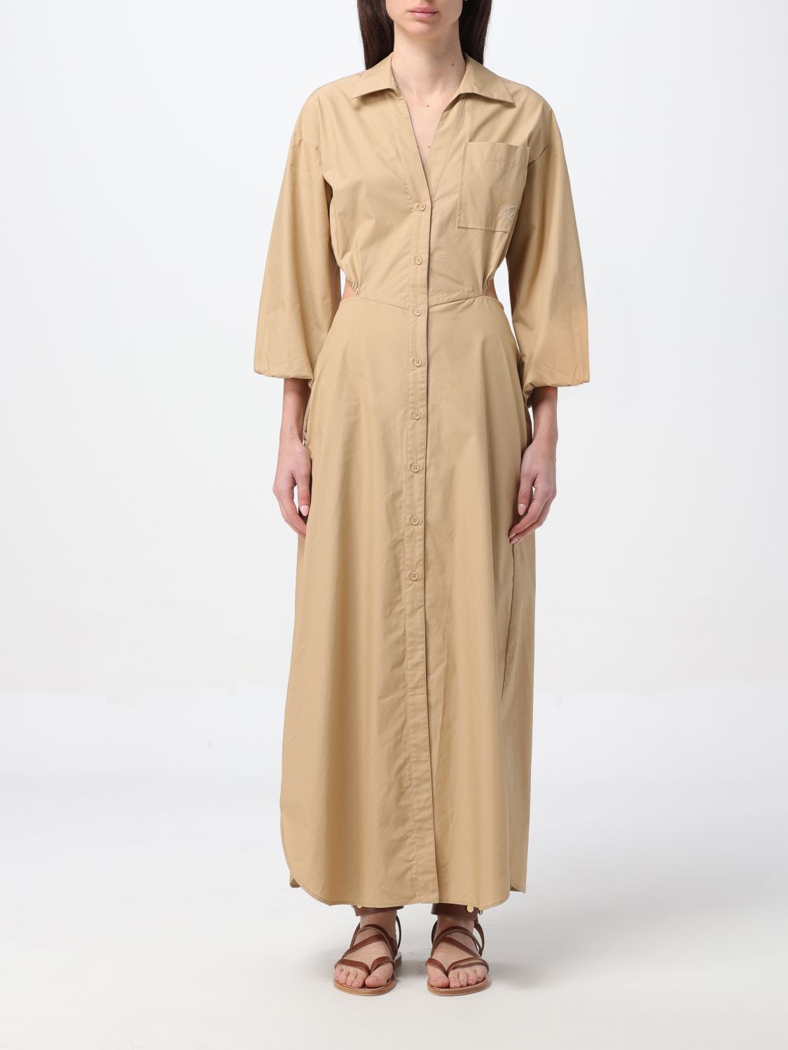 Shop Actitude Twinset Dress  Woman Color Beige