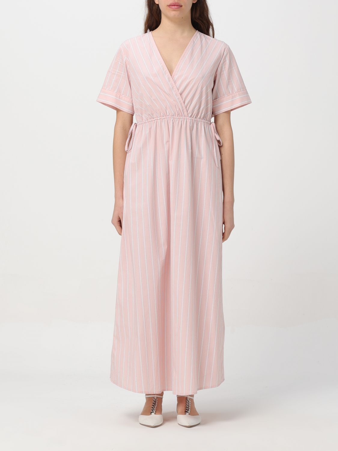 Shop Actitude Twinset Dress  Woman Color Sand