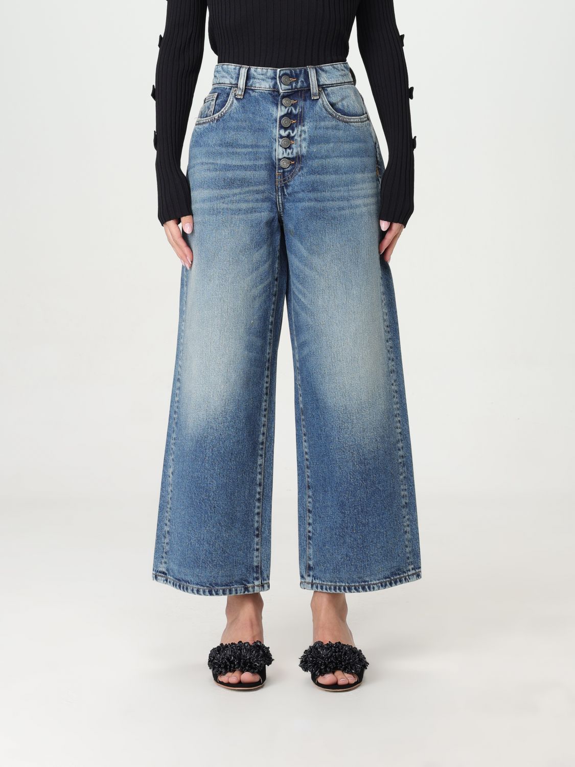 Shop Actitude Twinset Jeans  Woman Color Blue