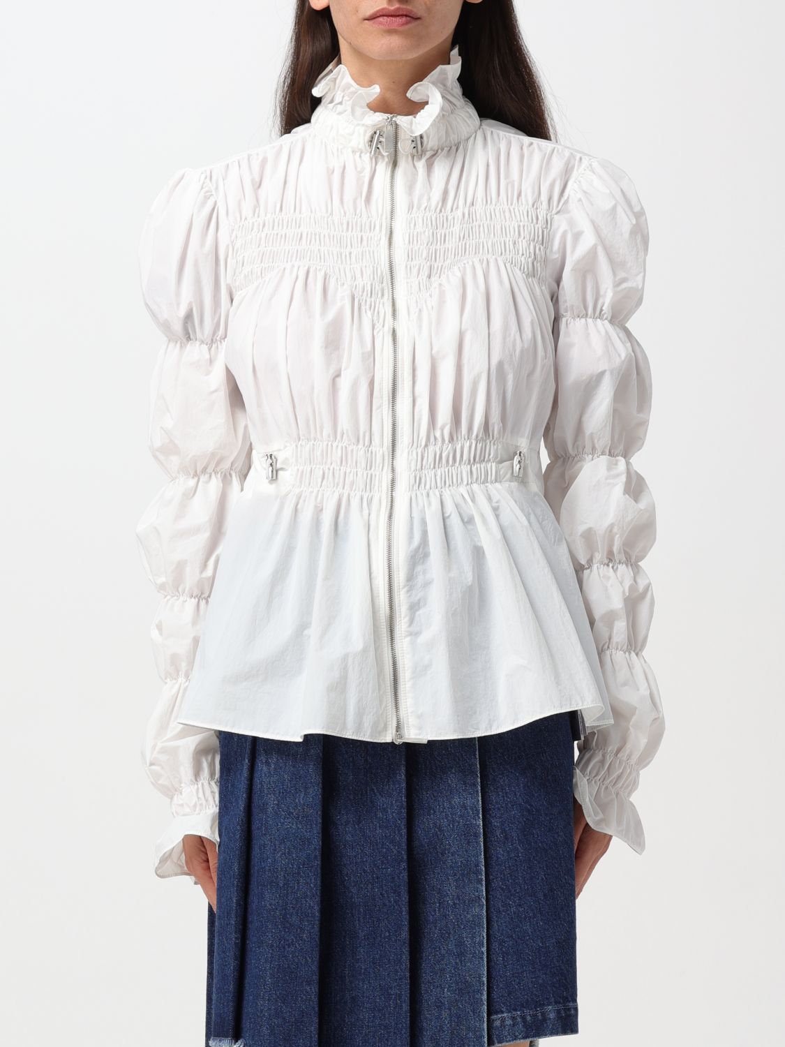 Shop Off-white Jacket  Woman Color White In 白色