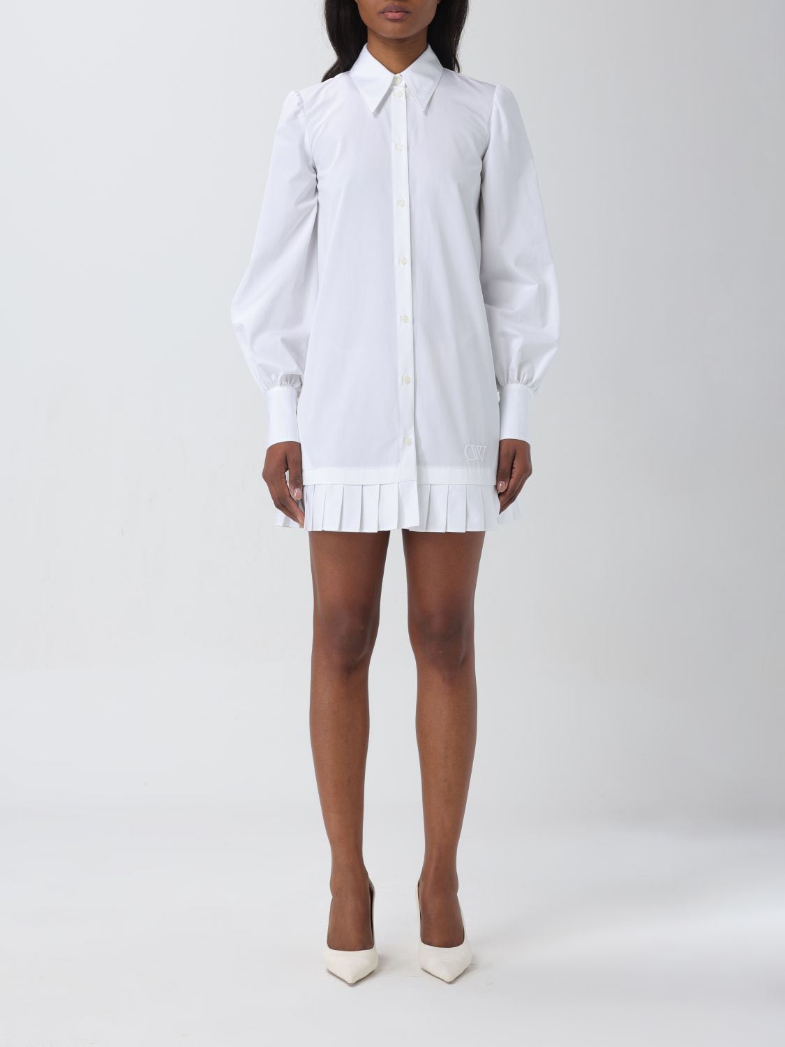Shop Off-white Dress  Woman Color White
