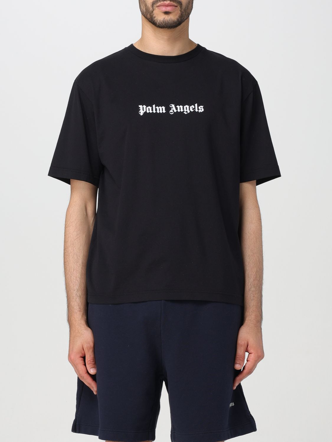 Shop Palm Angels T-shirt  Men Color Black