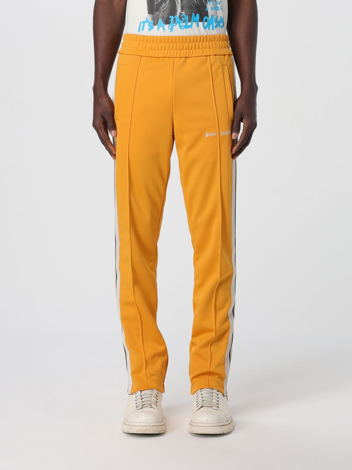 Shop Palm Angels Pants  Men Color Orange